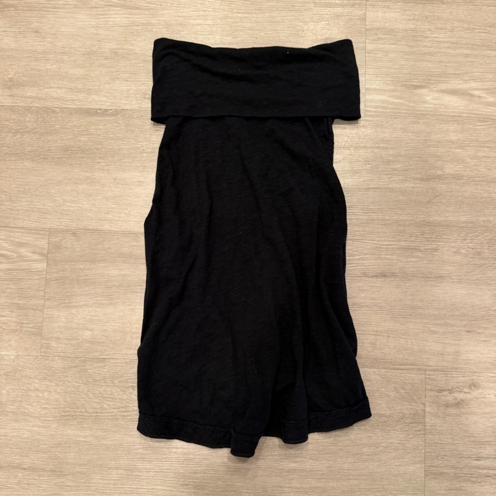 Free People Black Turtleneck Tanktop